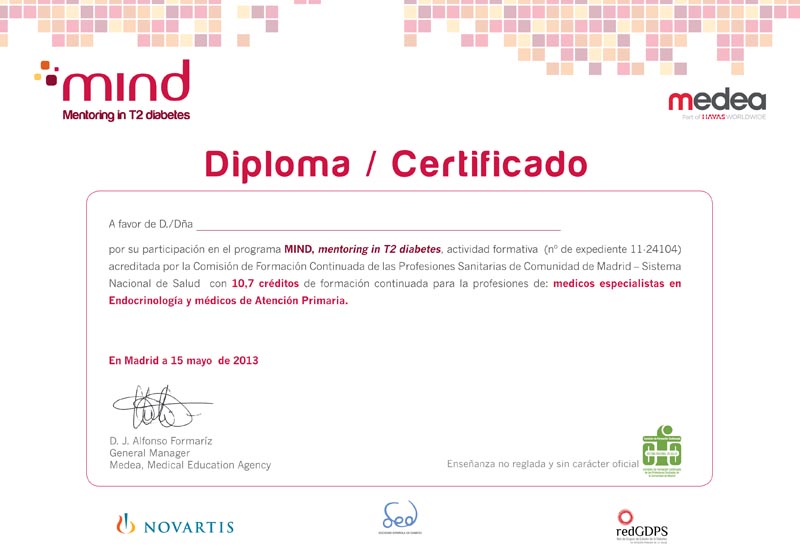 Programa Mind. Mentoring in T2 diabetes - 6