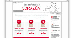 Cadena de corazones