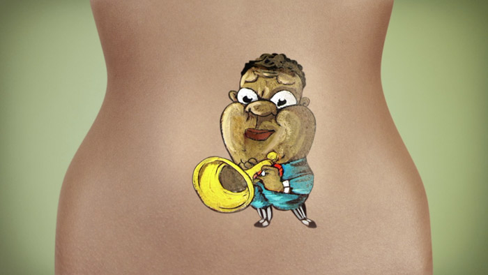 Laxadina. Body painting - 2