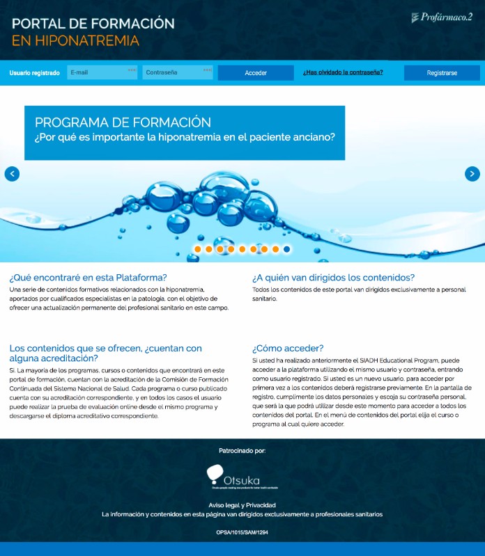 Portal de formación en Hiponatremia - 1