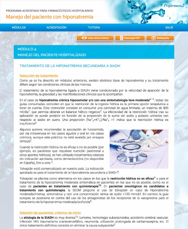 Portal de formación en Hiponatremia - 6