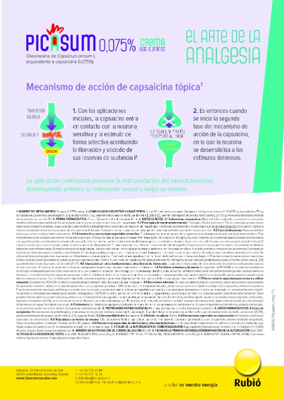 PICASUM®, EL ARTE DE LA ANALGESIA - 7