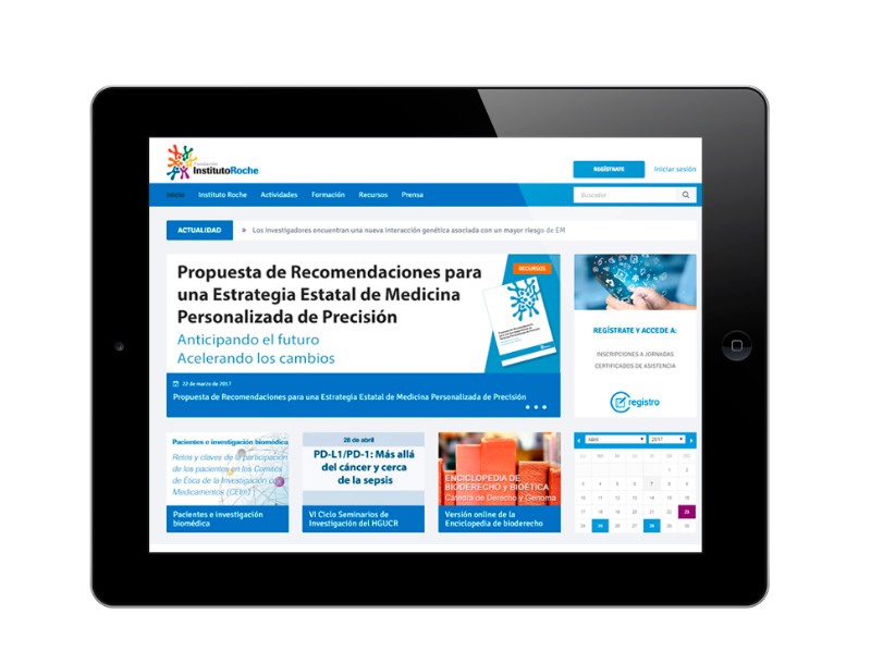 Nuevo portal web de la Fundación Instituto Roche - 1