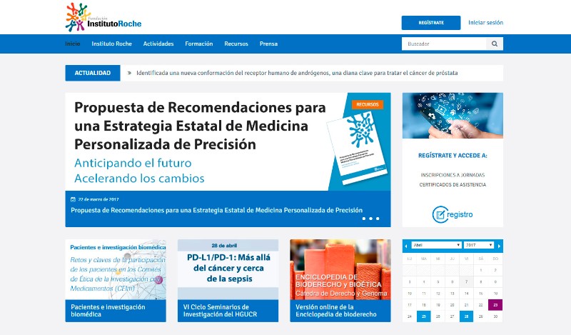 Nuevo portal web de la Fundación Instituto Roche - 2
