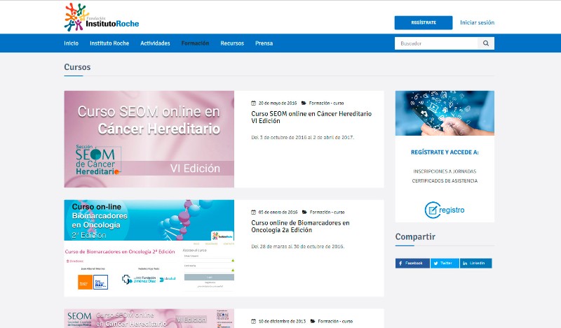 Nuevo portal web de la Fundación Instituto Roche - 4