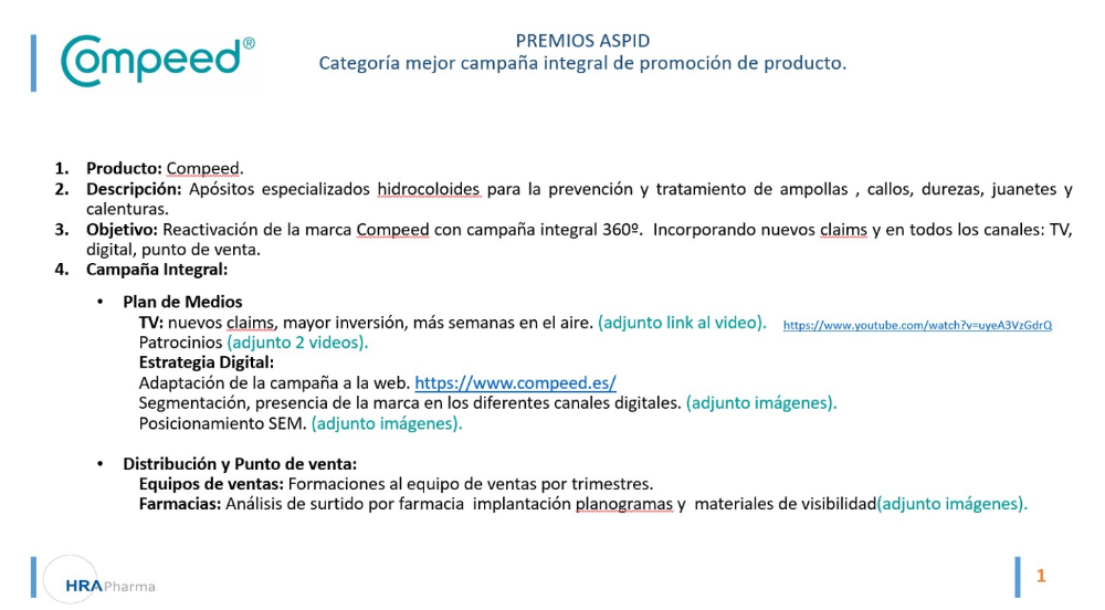 Reactivación de la marca Compeed campaña 360 - 1