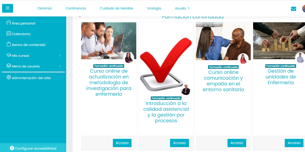 Entorno Formativo Online para enfermería - 1