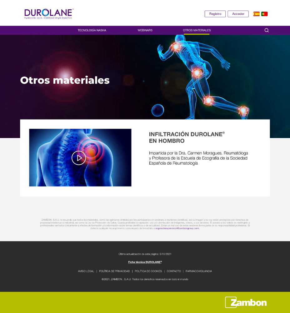 Webinar Durolane: Infiltración guiada ecografia - 4