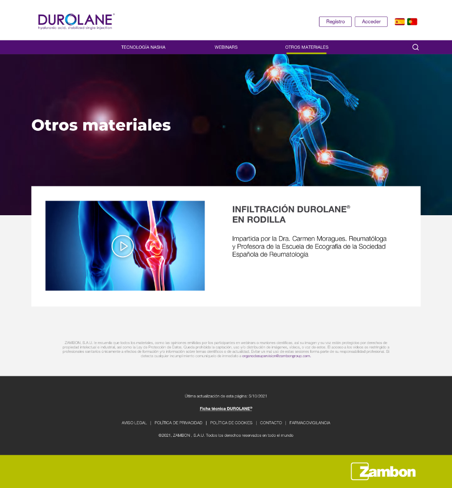 Webinar Durolane: Infiltración guiada ecografia - 6