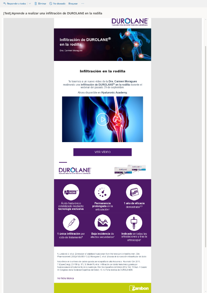 Webinar Durolane: Infiltración guiada ecografia - 10