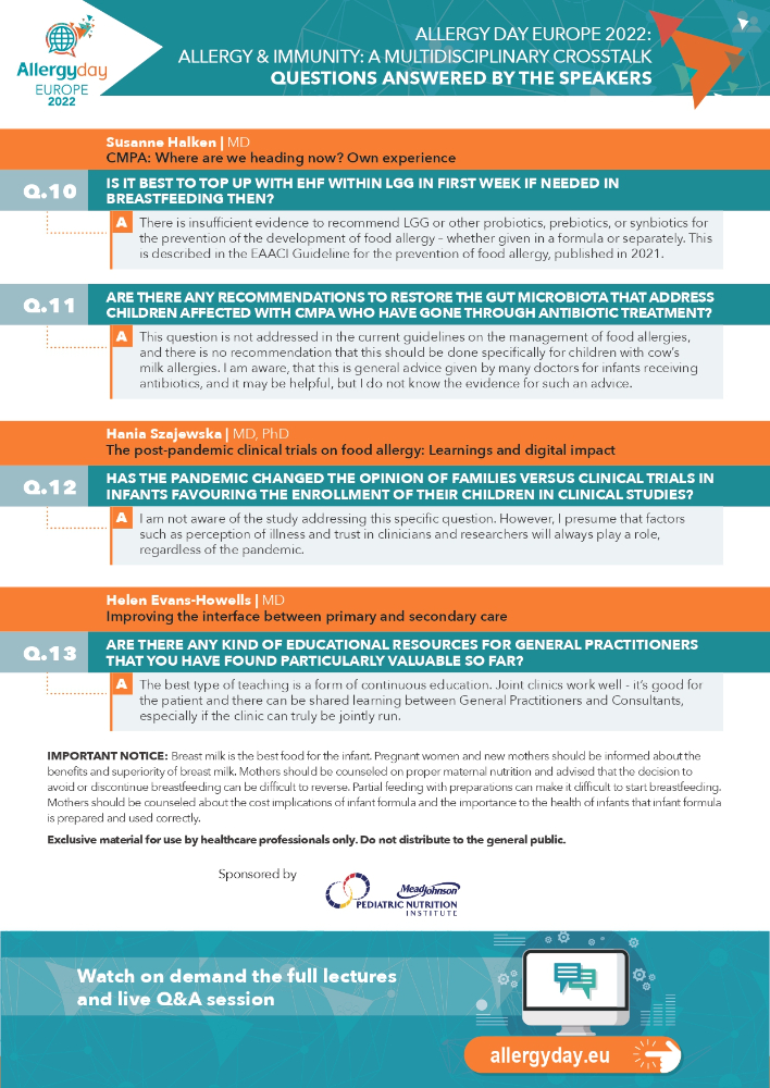 Allergy Day Europe 2022: Allergy & Immunity - 8