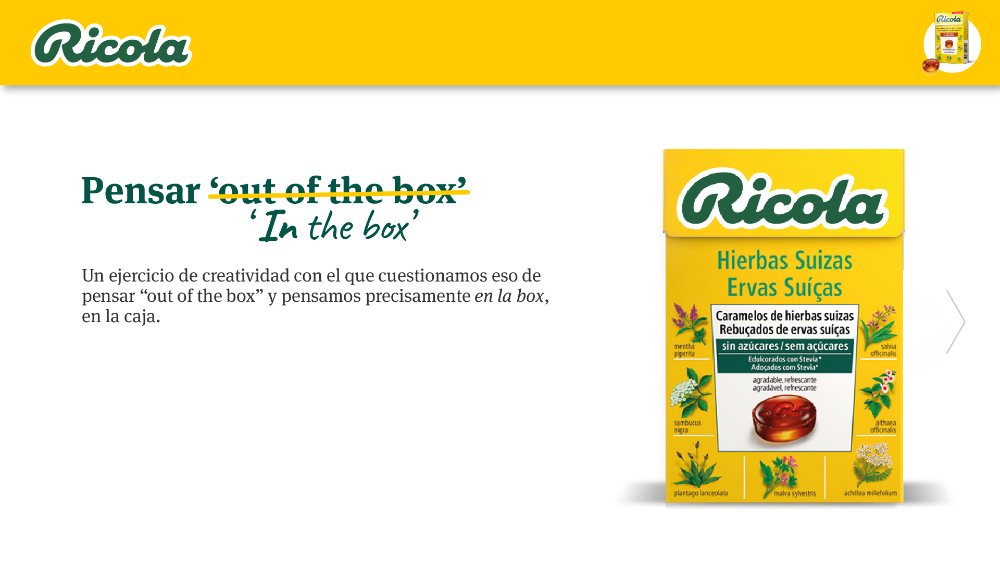Ricola, Think in the box - 4