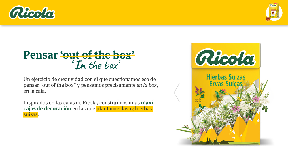 Ricola, Think in the box - 6
