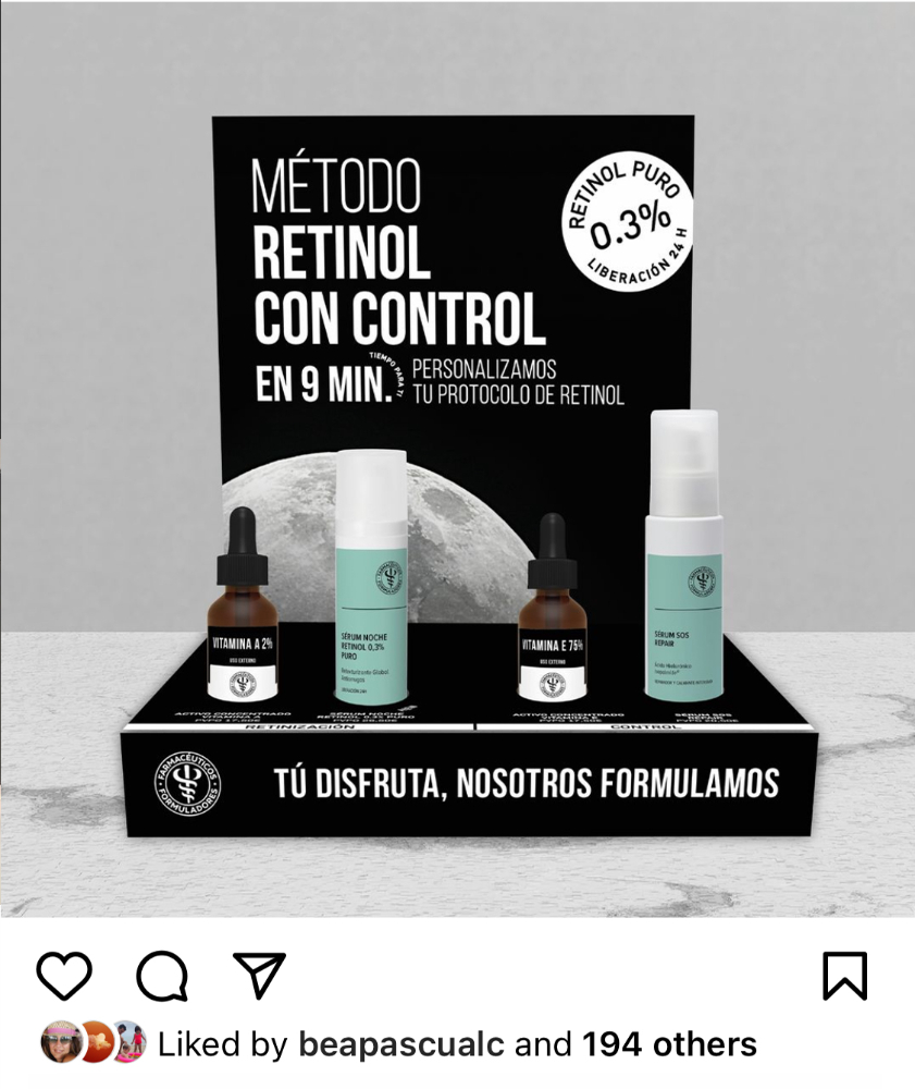 Método Retinol con control - 10