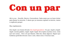 Con un par
