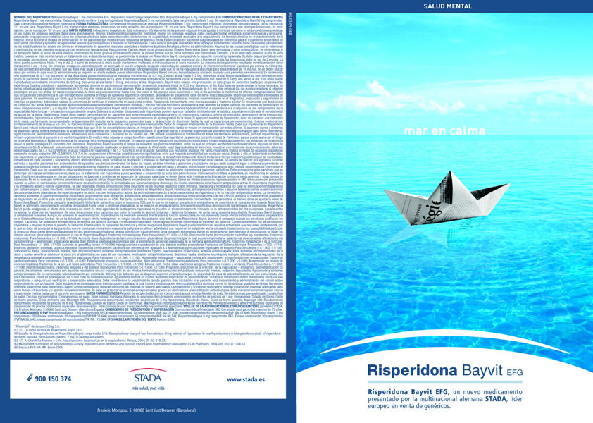 Lanzamiento de Risperidona Bayvit EFG - 4