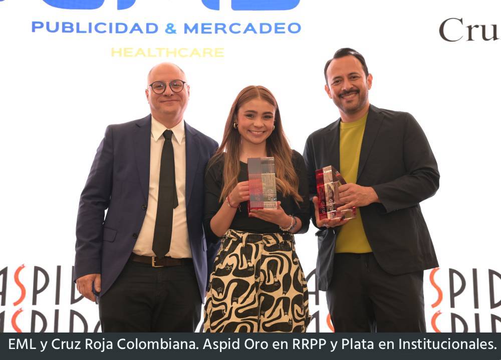 EML y Cruz Roja Colombiana: Aspid de Oro en RRPP y Plata en Institucionales.