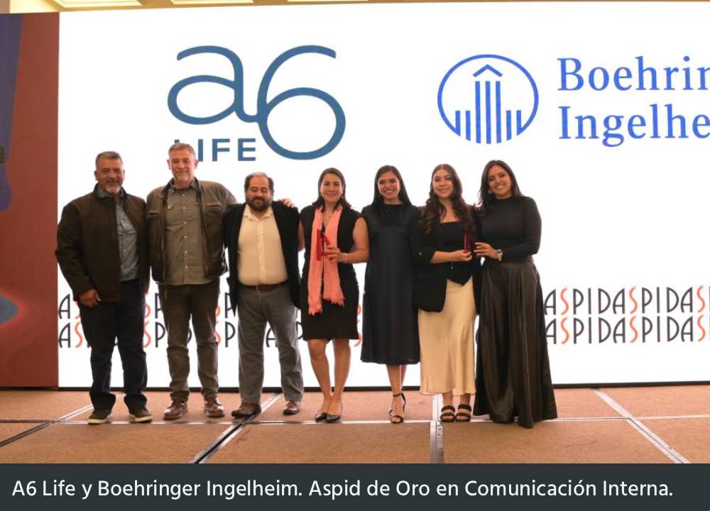 A6 Life y Boehringer Ingelheim. Aspid de Oro en Comunicación Interna.
