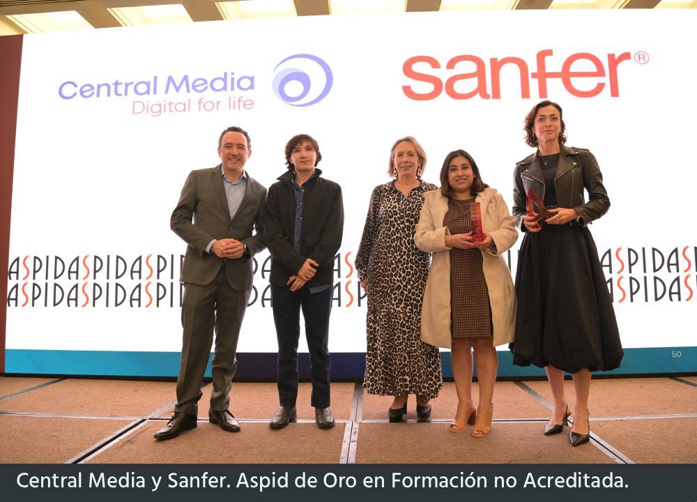 Central Media y Sanfer. Aspid de Oro en Formación no Acreditada.