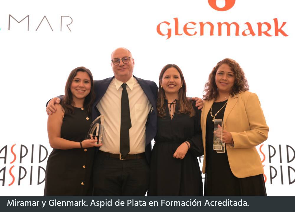 Miramar y Glenmark. Aspid de Plata en Formación Acreditada.