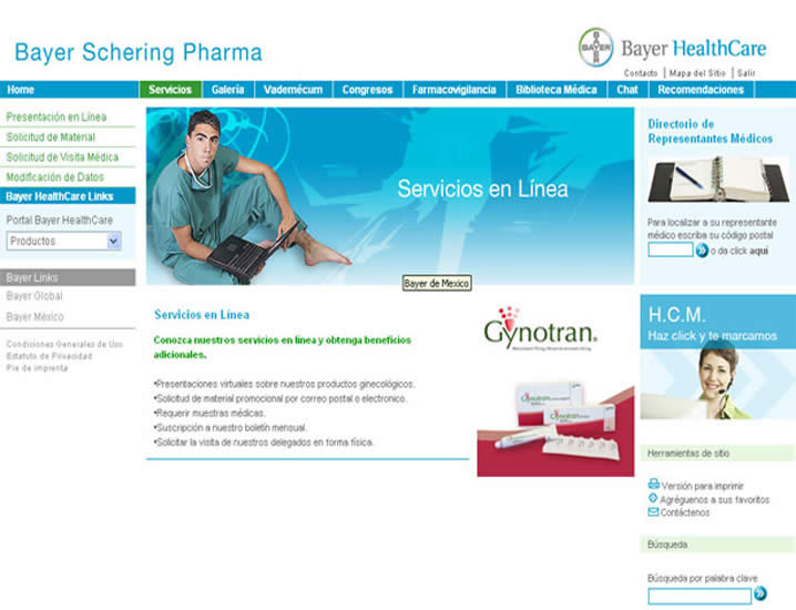 Sitio Web sólo Médicos - 2