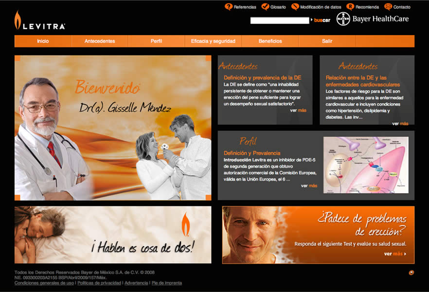 Sitio web Levitra - 2
