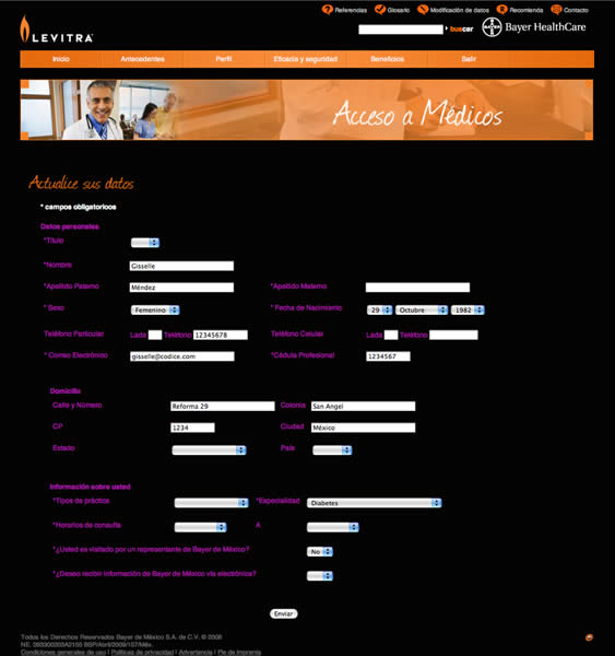 Sitio web Levitra - 4