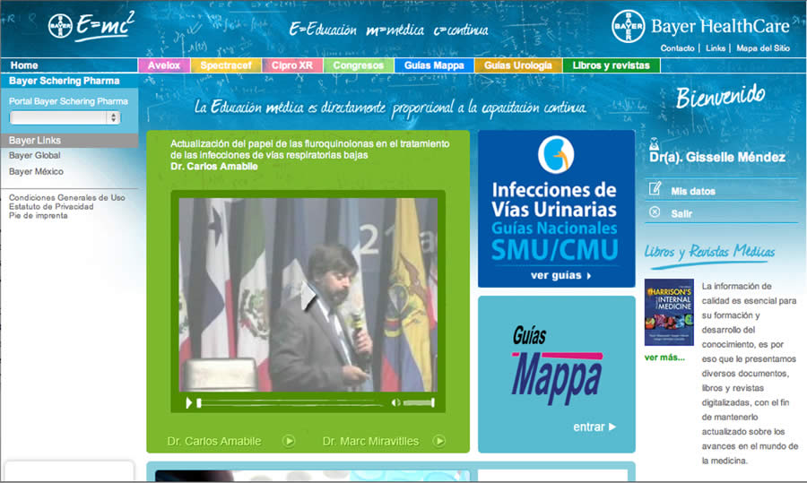Sitio web Educación Médica Continua - 1
