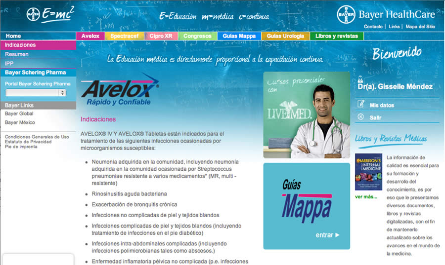 Sitio web Educación Médica Continua - 2