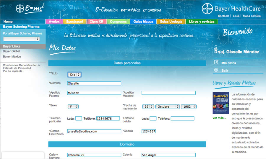 Sitio web Educación Médica Continua - 7