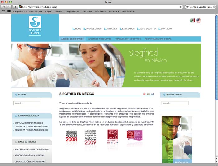 Página WEB Siegfried Rhein. - 3