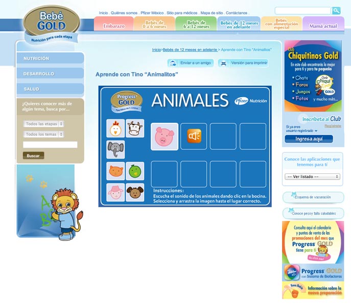 Entretenimiento Bebé Gold - 1