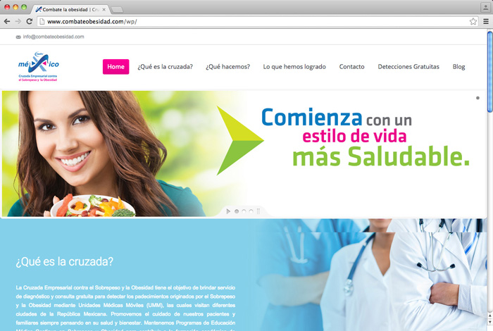 Pagina Web Combate Obesidad - 2