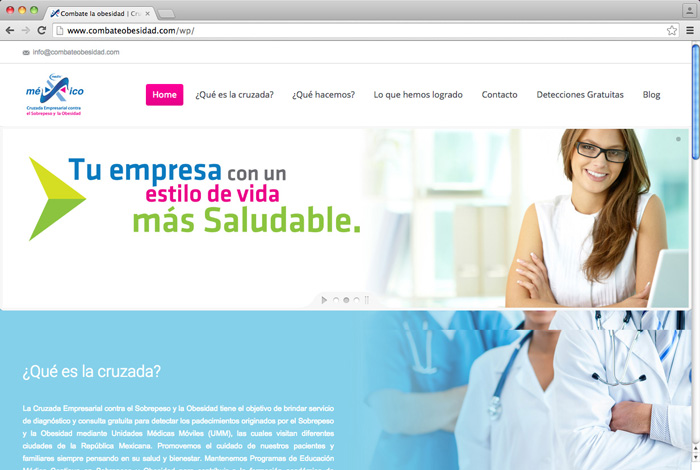 Pagina Web Combate Obesidad - 3